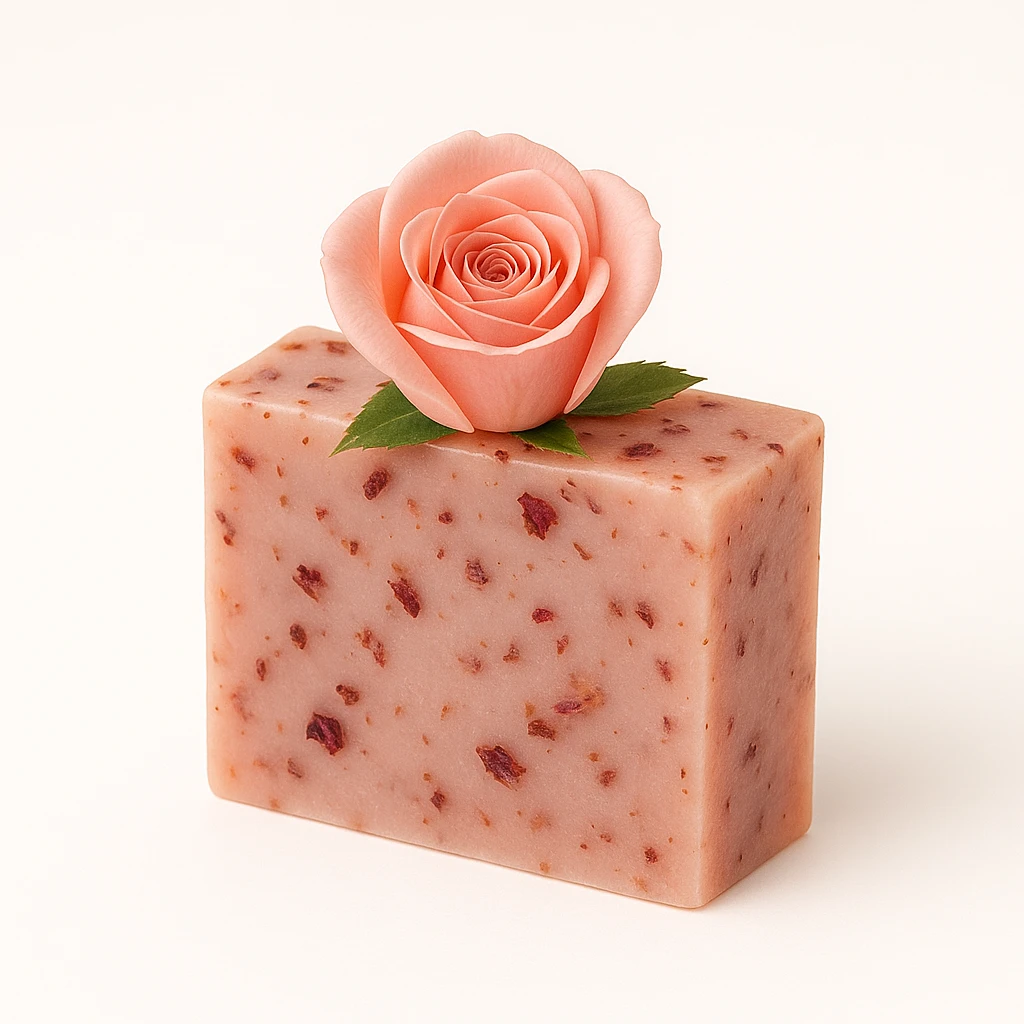 Handgemachte Rosenseife